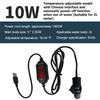 Mini Aquarium Heating Rod Fish Tank Aquarium Heater Submersible Thermostat Heater 18-34°C Adjustable Temperature USB Charging+