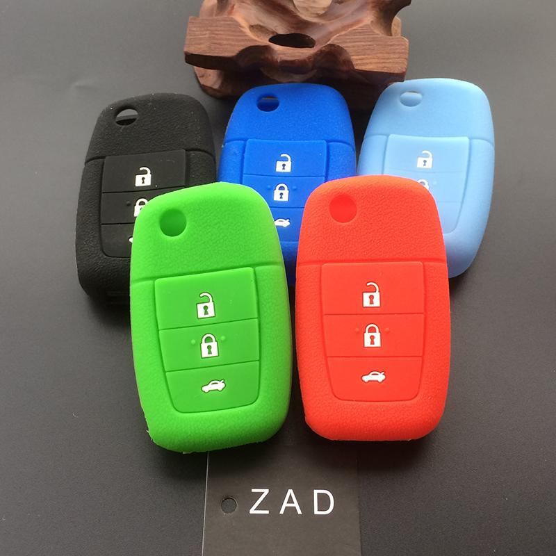 ZAD Silicone Rubber Car Key Case Cover Skin Shell Set Holder For HOLDEN VE COMMODORE Calais SS SV6 GTS 3 Buttons Key