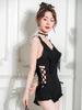 Bañador Sexy Korean Push-Up 2025: Traje de baño de una pieza con soporte de acero para mujer, adelgazante, cubre abdomen