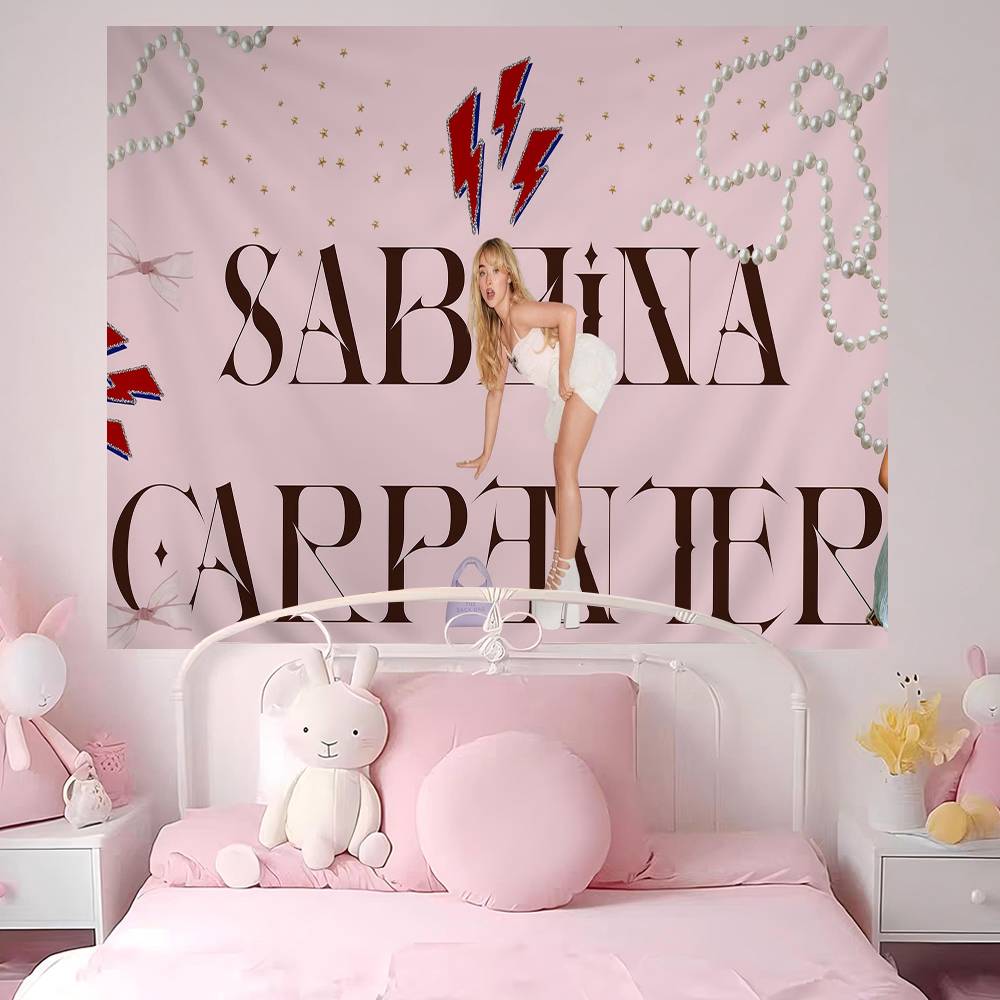Singer SSabrina CCarpenter Chart Tapestry Art Science Fiction Room Home Decor Cheap Hippie Wall Hanging