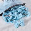 5Pcs/Set Solid Hairpins for Baby Grosgrain Ribbon Bows Hair Clips Boutique Handmade Headwear Girls Baby Hair Accessories