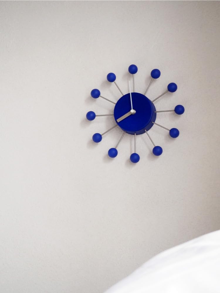 Interform Wall Clock CL-4506BL Aino Blue Sweep Movement