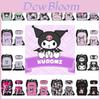 Set de Mochila Escolar Kuromi con Estuche y Bolso de Hombro