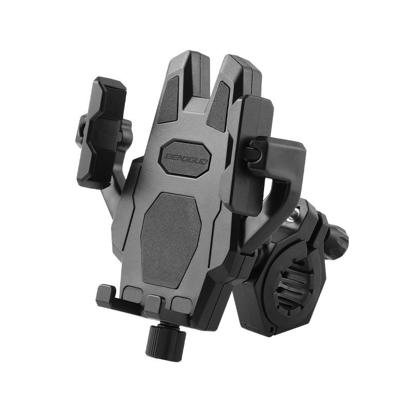 BENGGUO BG-1121 Bicycle Motorcycle Phone Holder 360-Degree Rotating Phone Mount for 55-95mm Devices Navigation Holder