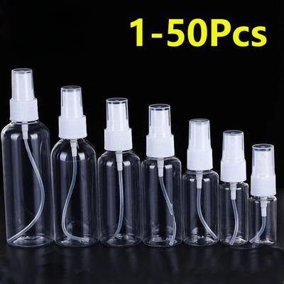 Mini Empty Spray Bottles Transparent Refillable Bottles Plastic Perfume Atomizer Portable Clear Dispenser Travel