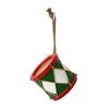 Metal Christmas Ornament Iron Gift Box/Candy/Drum Hanging Decorations for Christmas Tree Holiday Party Decor