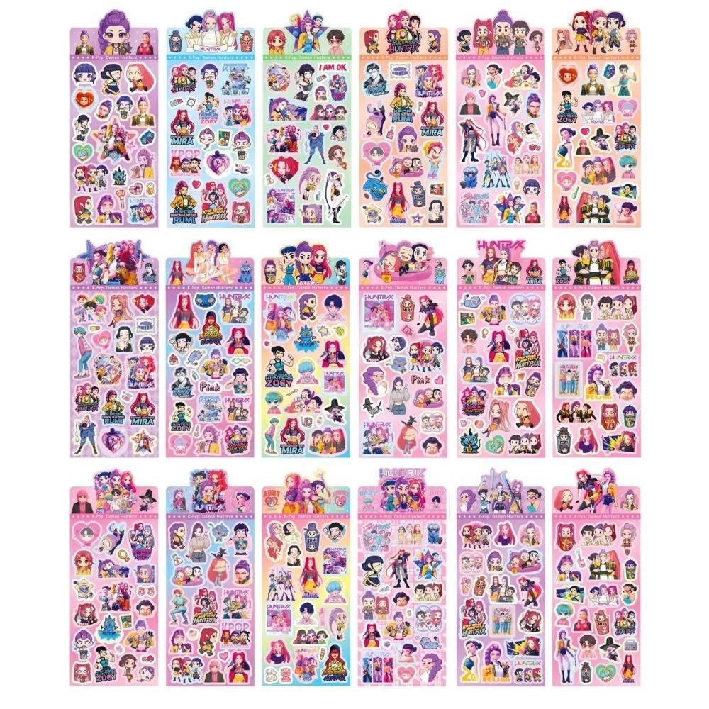 8/18/78Pcs Anime KPop Demon Hunters Sticker Toy Derpys Tiger Rumi Mira Zoey Sussy Scrapbooking Phone Waterproof Decal Stickers%%