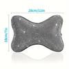 Diamond Crystal Car Neck Headrest Pillow Memory Foam Car Seat Neck Pillow Breathable and Neck Support Auto Accessories