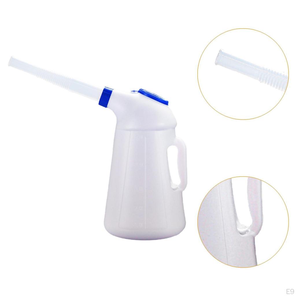Oil Measuring Container Automotive Dispenser Portable Sturdy, Leakproof, with Long Spout, Pot