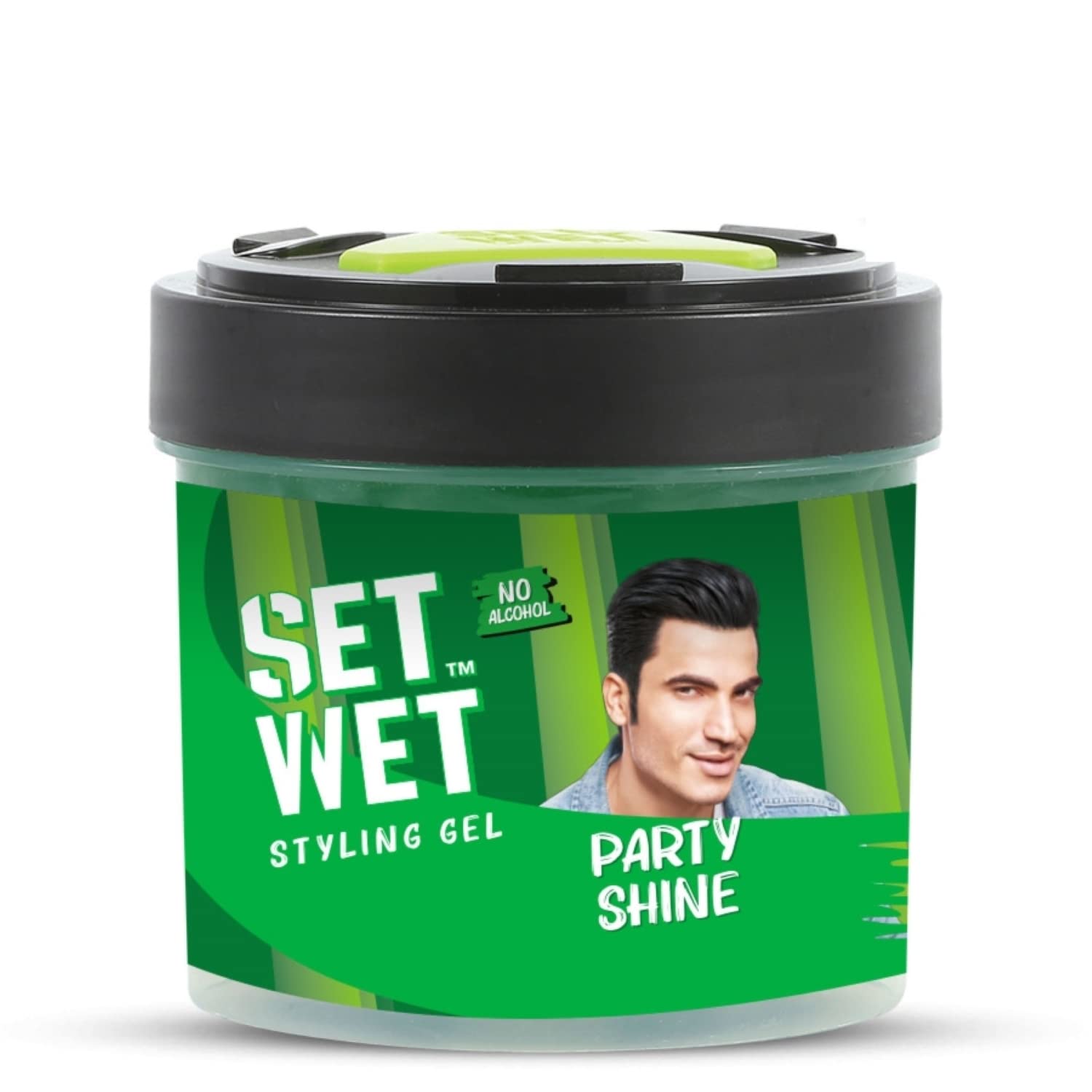 

Set Wet Styling Hair Gel for Men - Party Shine| Strong Hold, High Shine |For Short to Medium Hair| No Alcohol, No Sulphate 250ml