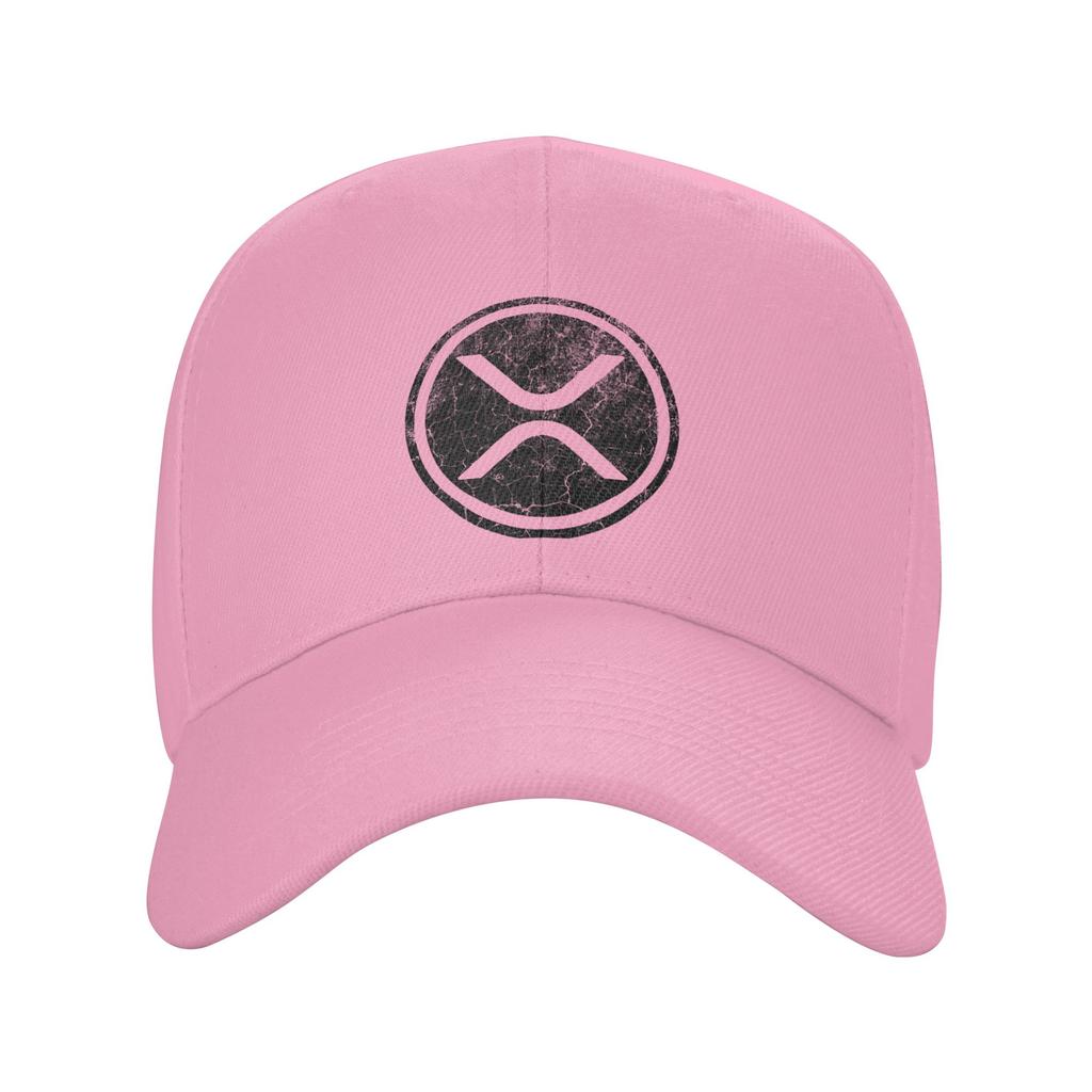 XRP Ripple Crypto Vintage Baseball Cap UnisexTeens Design Trucker Hat Summer Casual Kpop Rock Sunscreen Baseball Caps