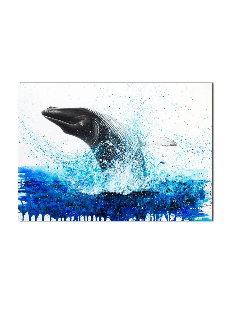 Abstract Ocean Animals Posters Canvas Painting Dancing Marlin Dolphin Fish Wall Picture Minimalist Print Livinig Room Home Decor