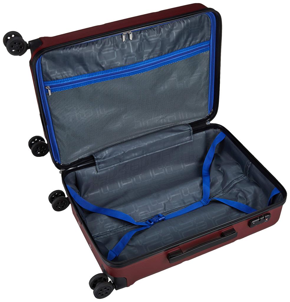 Idadi Lightweight Carry-On Suitcase M1810, Warranty Included, 59L, 65.5cm, 3.2kg, M1810M-31, Wine