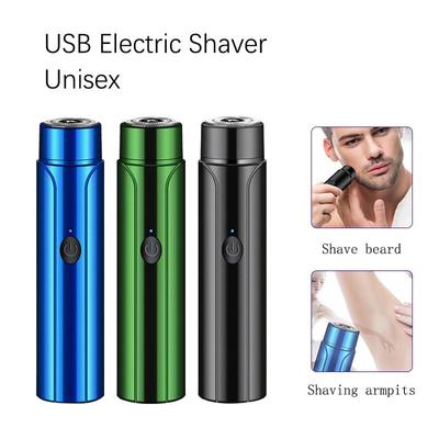 Tragbarer Reiserasierer USB-Aufladung Elektrorasierer Männer Bartschneider Schnelle Rasur für Männer und Frauen