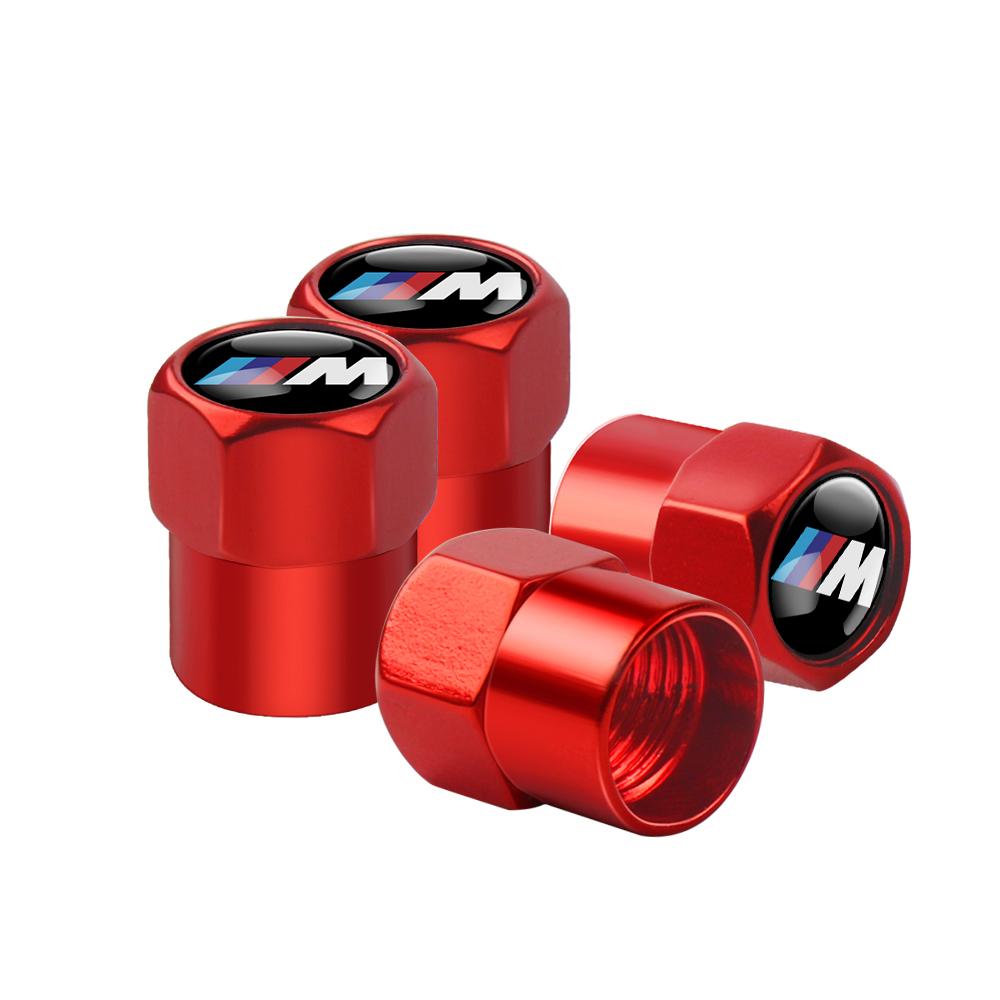 4Pcs Car Styling Wheel Tyre Valve Caps Tire Bolt-in Covers For BMW M M1 M3 M5 F07 F10 F30 F20 E28 E36 E39 E46 Performance X1 X2 LK5