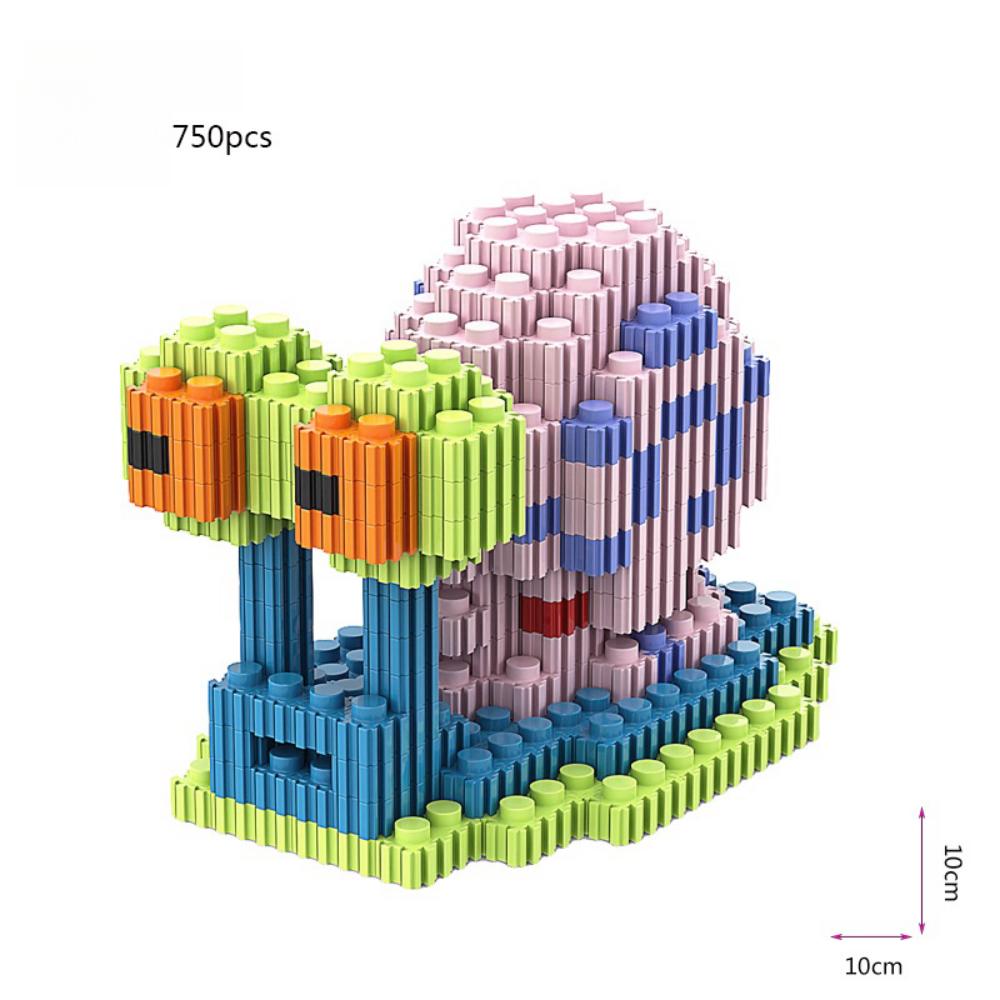 Cute Building Blocks Small Particle Assembly Building Blocks Toy Diy Building Blocks Children'S Toy Model Educational Graphic