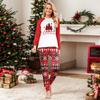 Print Cute Family Set Pajamas, Home Clothes, Family Set Long Sleeve Top Pants Set