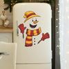 Cartoon Patchwork Christmas Snowman Kitchen Dining Room Home Decoration Wall Stickers