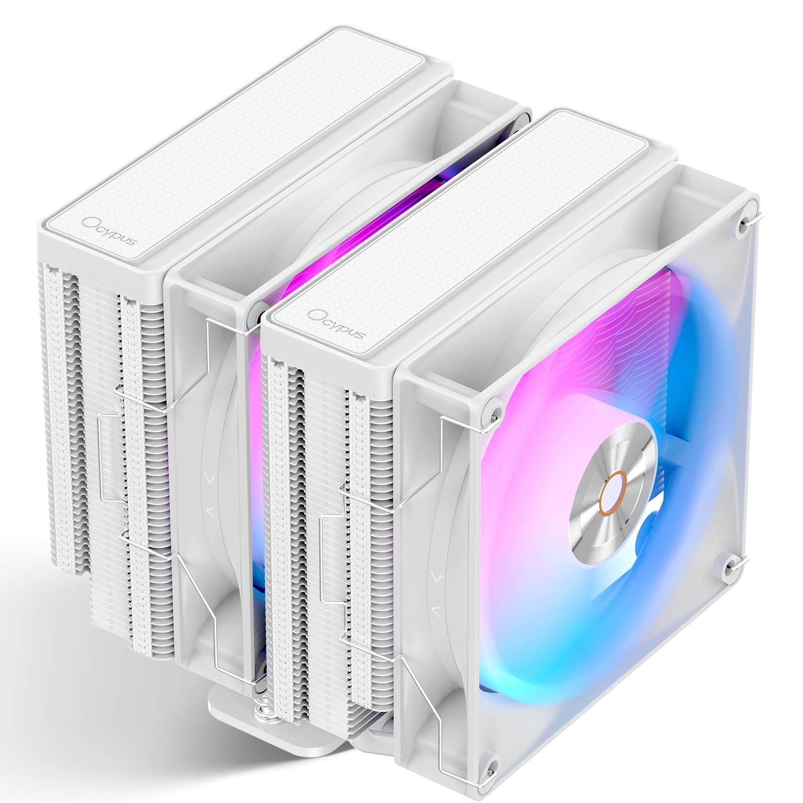 

Ocypus Delta A62 WH ARGB CPU Cooler with PMW Fan ARGB CPU Fan with 6 Heat Pipes TDP 260W CPU Cooler Air Cooling CPU Air Cooler am4 CPU Cooler am4 am5 білий