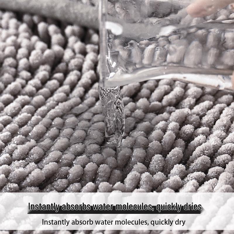 Cross-Border Chenille Quick-Dry Absorbent Bathroom Mat