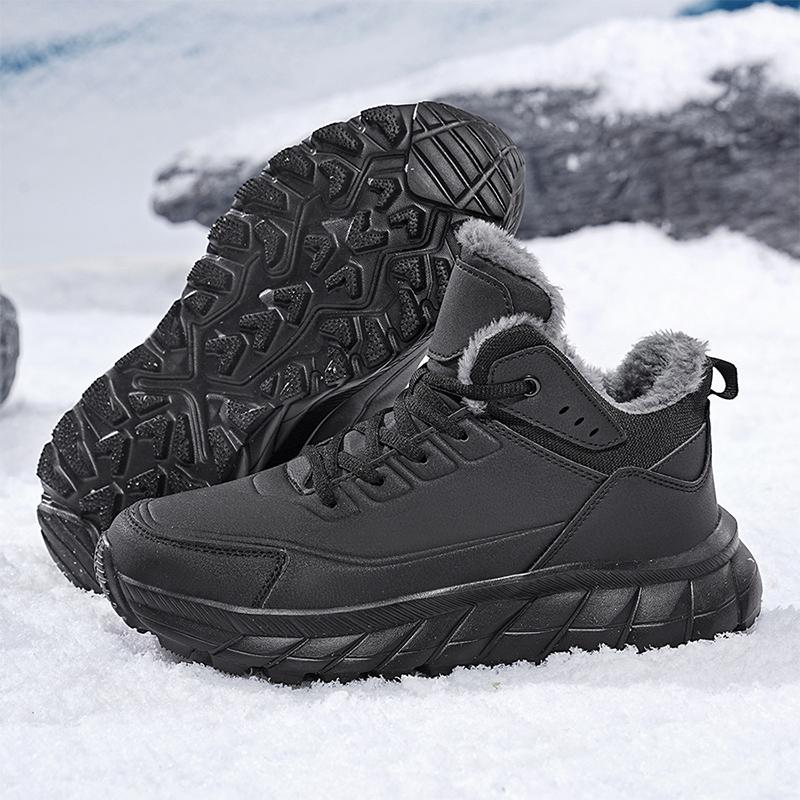 Herren Sneaker Winter Schneestiefel Outdoor Winter Bequeme Warme Schuhe Plüsch Sneaker Männliche Schuhe Klettern Plüsch Herren Sportschuhe Größe 39-48