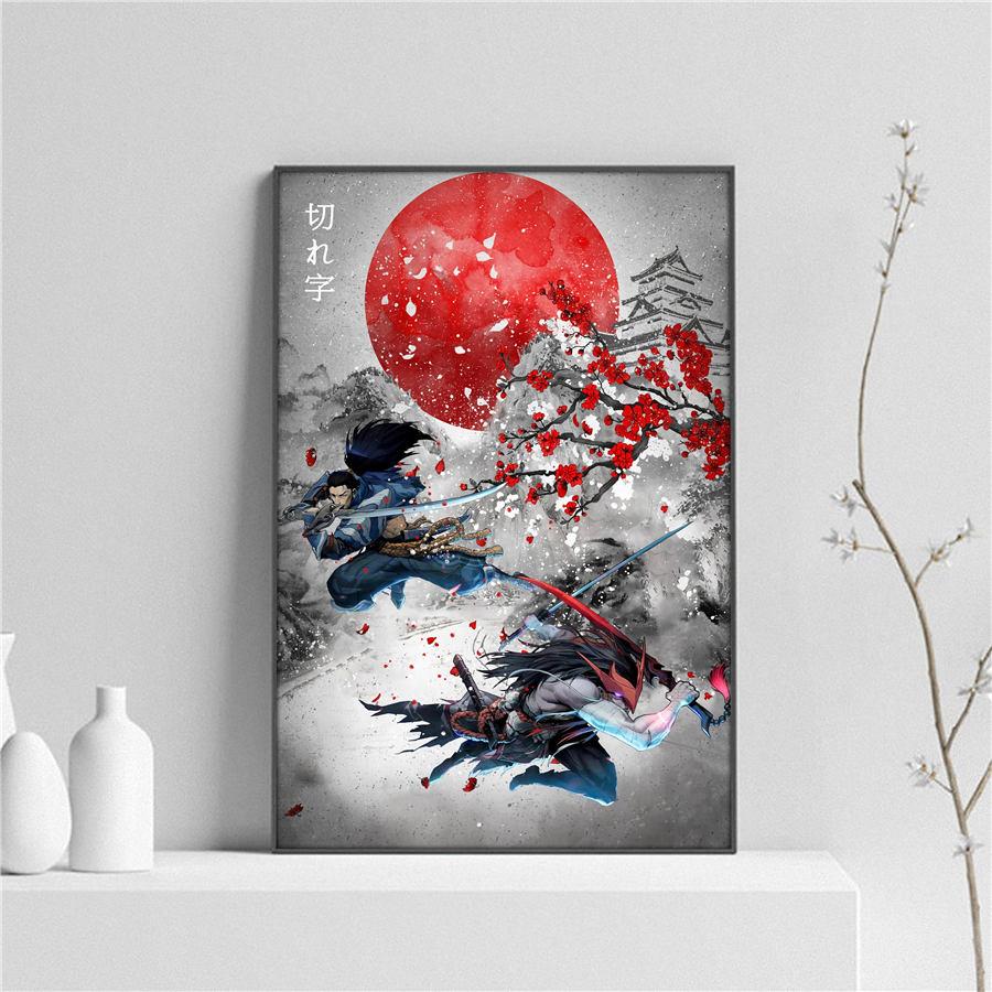 League of Legends Poster Aesthetic Vintage Gaming Wall Art Neon City Kda Sexy Akali Jinx Yasuo Anime Gamer Lover GIft Room Decor