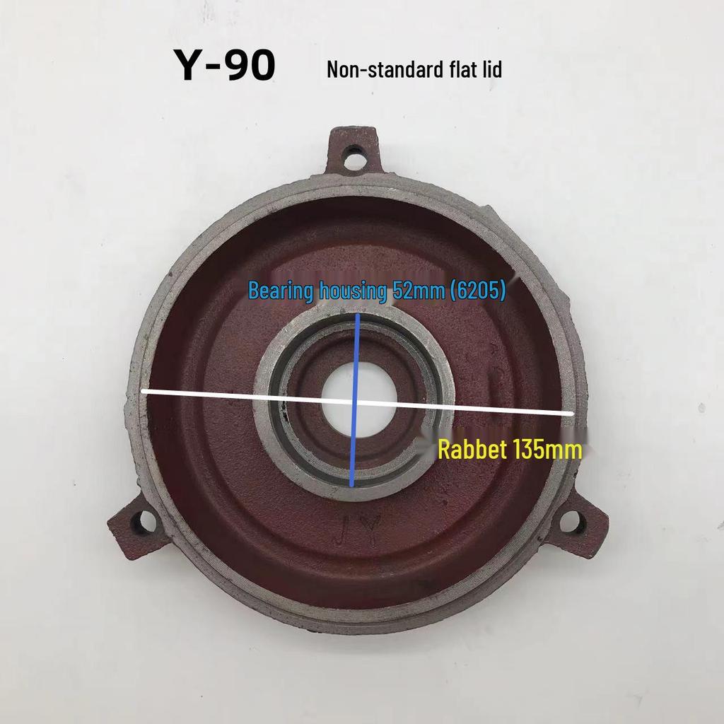 Horizontale Motor-Endkappe für Y80-355, 5,5 kW, Vorder- und Rückseite