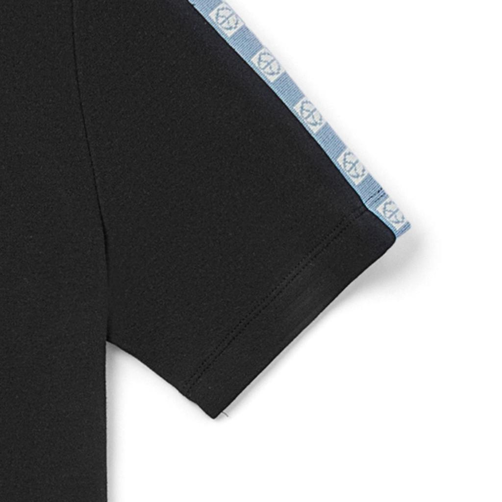 Vans Solid Color Color Block Logo Embroidered Long Sleeve Round Neck Sweet Cool Style Dress Women dresses Black VN0A7RM9BLK