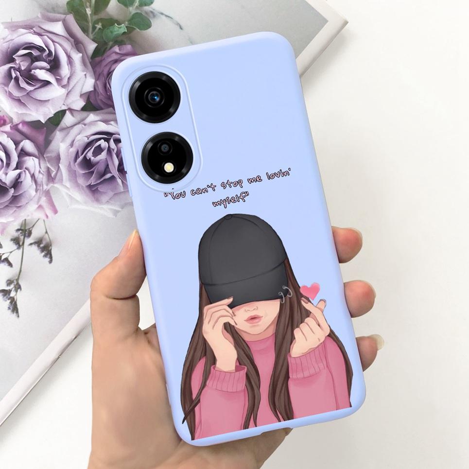 

Женский модный девичий чехол для телефона для Honor X5 Plus HonorX5 Coque Funda Цветочный узор Мягкий силикон Funda Huawei Honor X5 Coques Honor X5 Plus