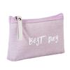 Waterproof Canvas Floral Large-Capacity Pencil & Makeup Bag