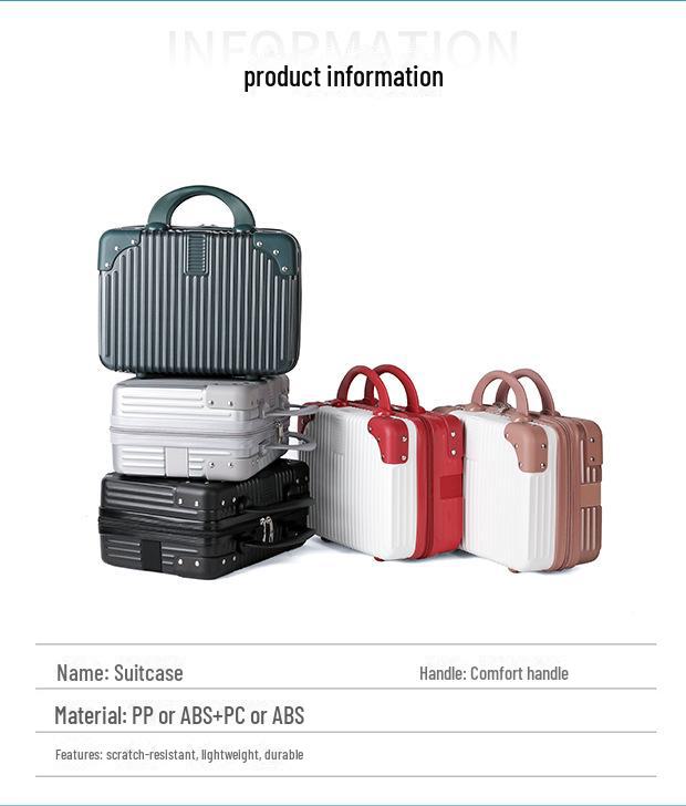 Ensemble de petits bagages de voyage pour femme: Mini 16 pouces, boîte à cosmétiques 14 pouces, sac de rangement 18 pouces