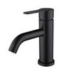 VEMUSE JDF-CW-531 Black Stainless Steel Curved Spout Basin Faucet