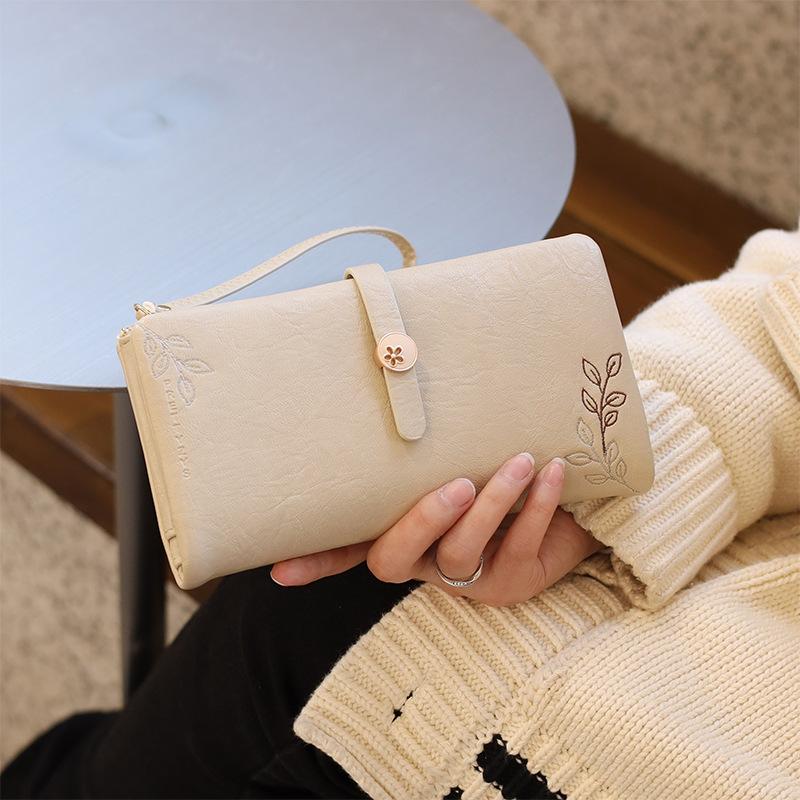 

Женский длинный кошелек, большая вместимость, сумка, простой женский кошелек для нескольких карт