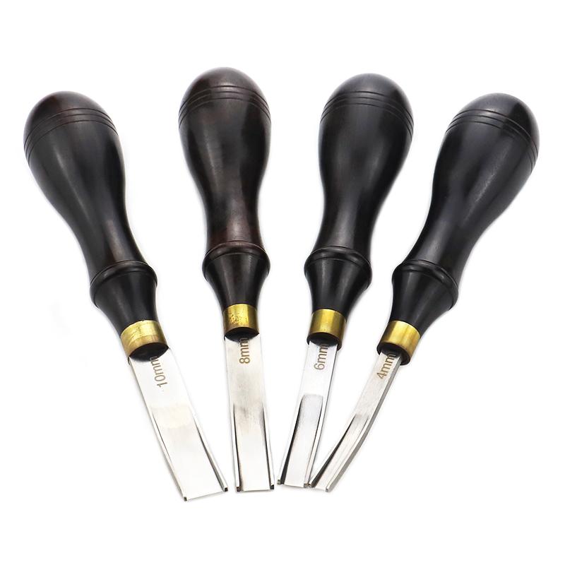1pc multi size leather edge cutting tool, thinning knife, wooden edge cutting shovel for DIY handmade leather edge cutting tool