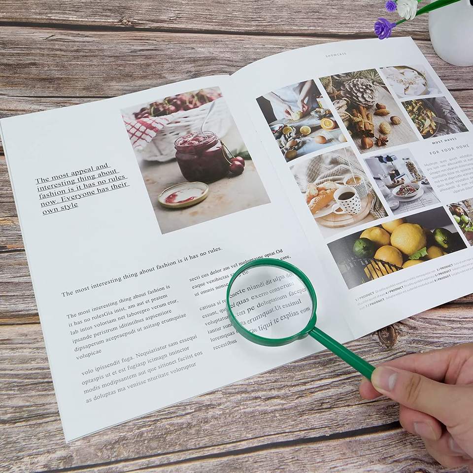 Oem Magnifier Hand Held 60mm 3x Magnifying Glass Reading Handheld For Promotion