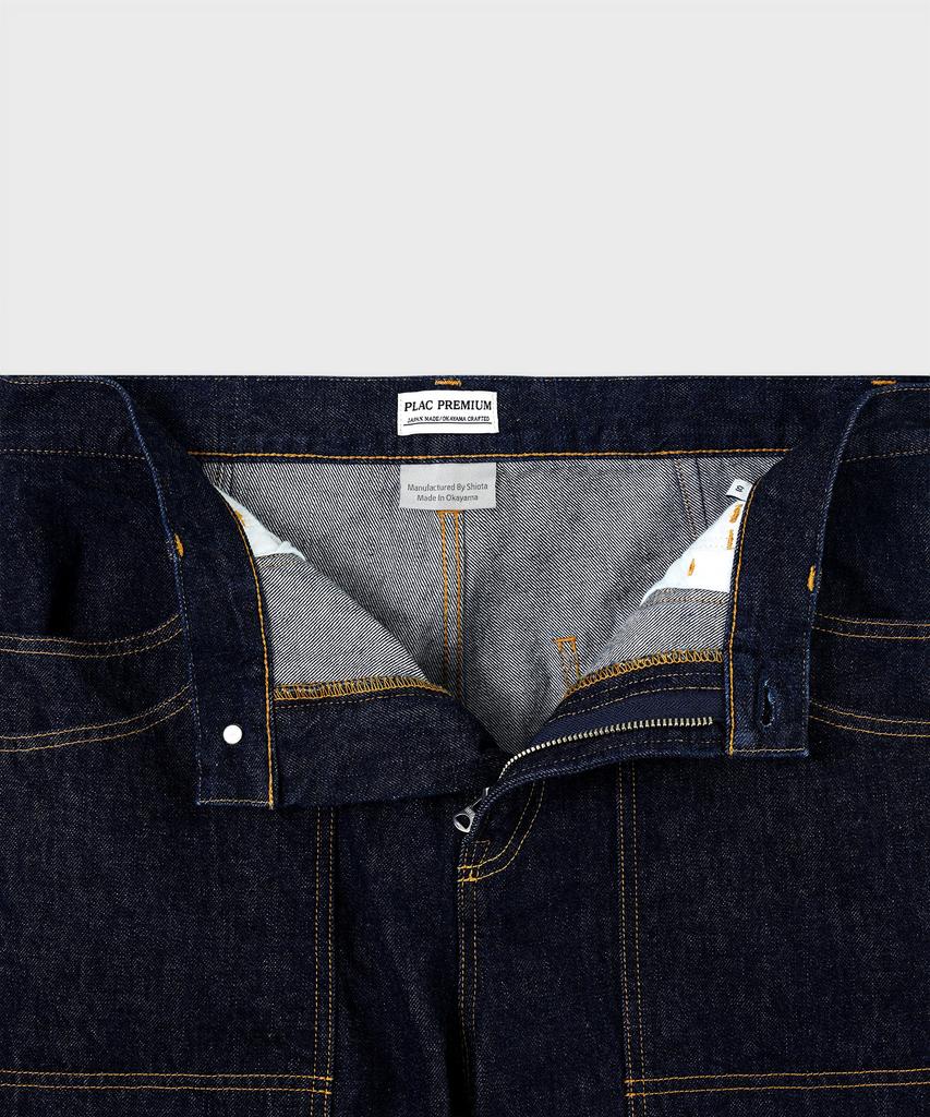 PLAC [Shiota Made] Double Knee Straight Denim_Indigo