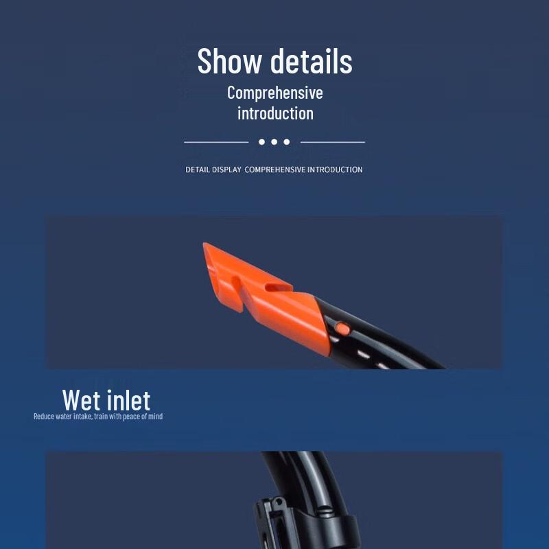 YBLKJ S12P Half-Dry Silicone Snorkel