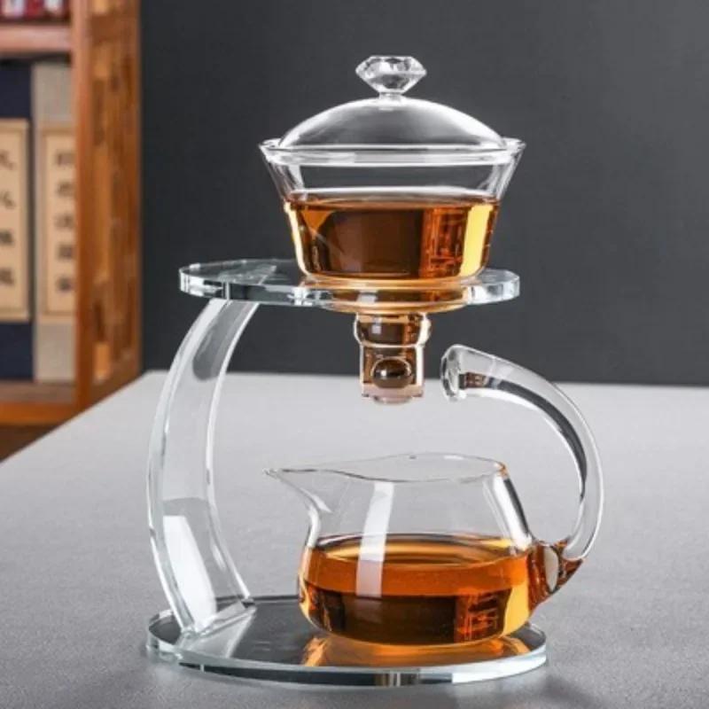 Lazy Person  Making Tool Automatic   Pot Glass Magnetic Tea Set  Simple Modern Japanese Creative Home
