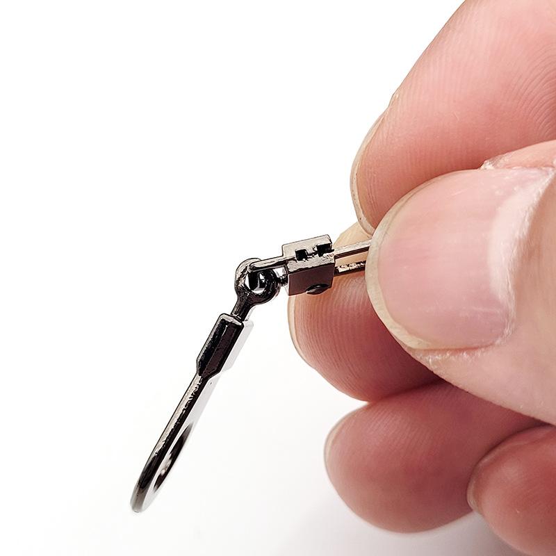 Detachable Metal Zipper Puller Head 5-12Pcs Replacement Zipper Head Repair Kits For Luggage Purse Clothes DIY Sewing Accessories