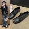 French Flat-Bottomed Ballet Single Shoes Women'S Spring And Summer New Versatile Mary Jane Small Leather Shoes New With Skirt Shoes