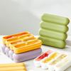 4 Grids Silicone Ice Cubes Trays With Lid Homemade Popsicle Mould Food Freezing Container For Freezer Molds For Soups And Sauces