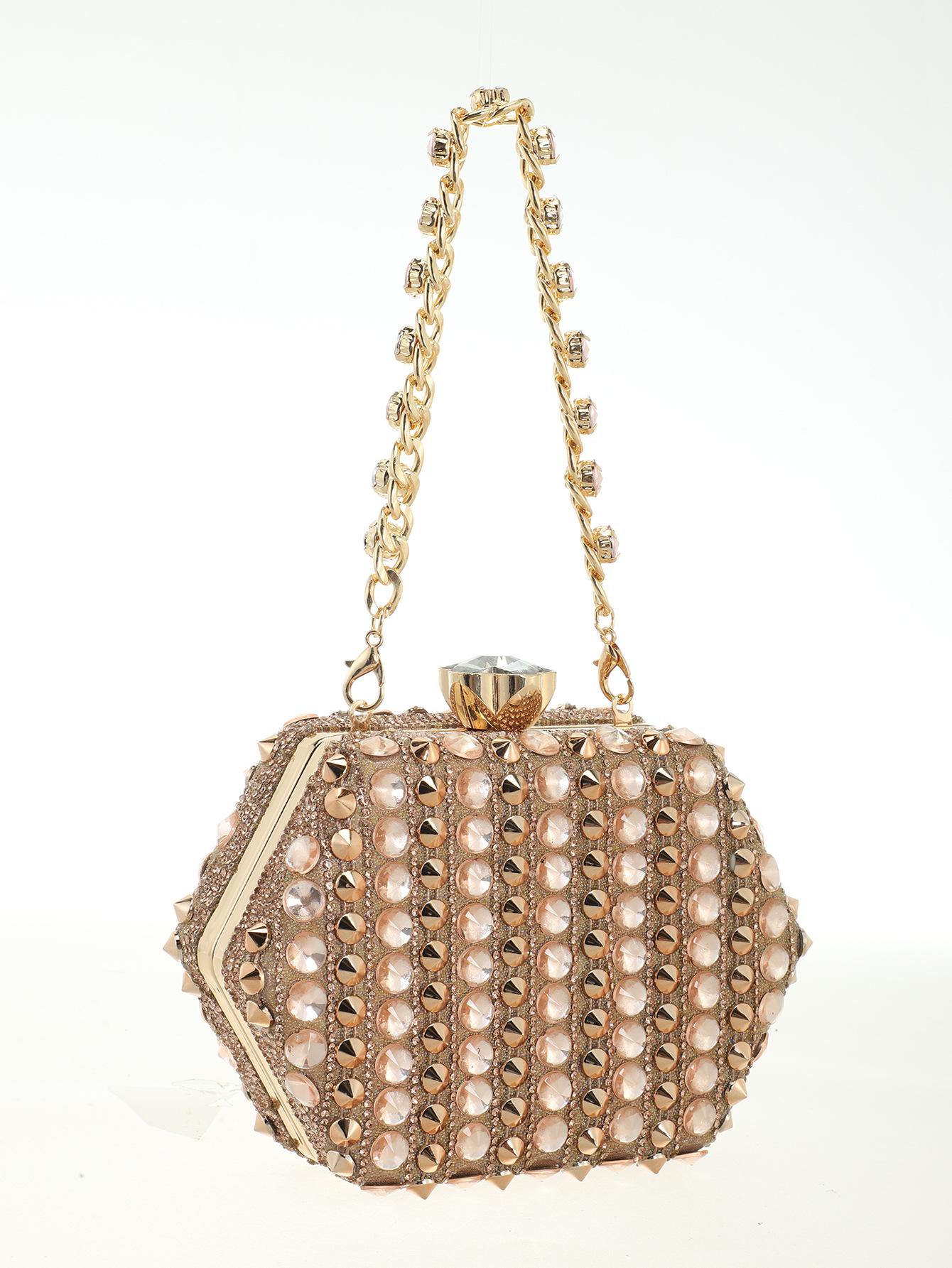 

New dinner bag women s handbag diamond-encrusted banquet clutch bag dress evening bag women s Xiaoxiangfeng