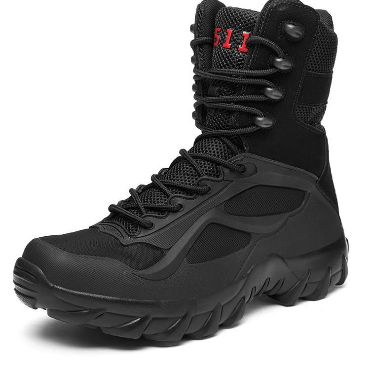 Large Size Outdoor Desert Mountaineering Men's Boots High Top Wear-resistant Non-slip Special Forces Tactical Shoes Military Boots