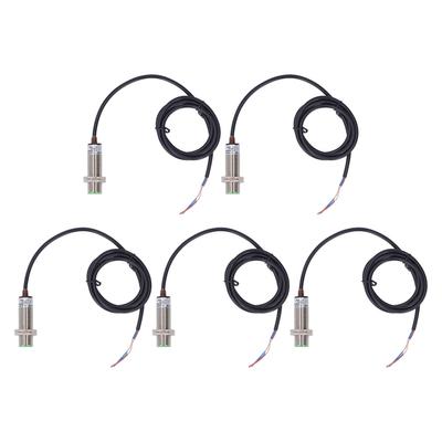 5Pcs Inductive Proximity Switch 150Hz 2 Wire Normally Open IP65 Proximity Sensor AC DC0‑250V