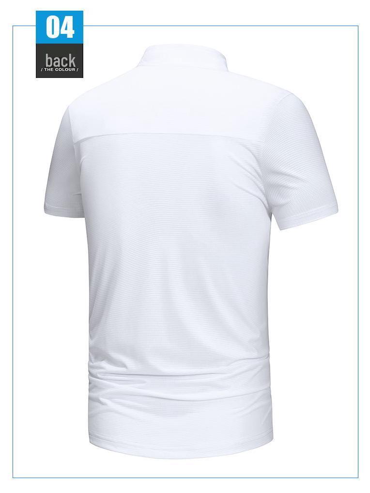 2026 Half-Zip Quick-Dry Polo: Lightweight, Breathable Short Sleeve Sport T-Shirt for Casual Fitness & Running