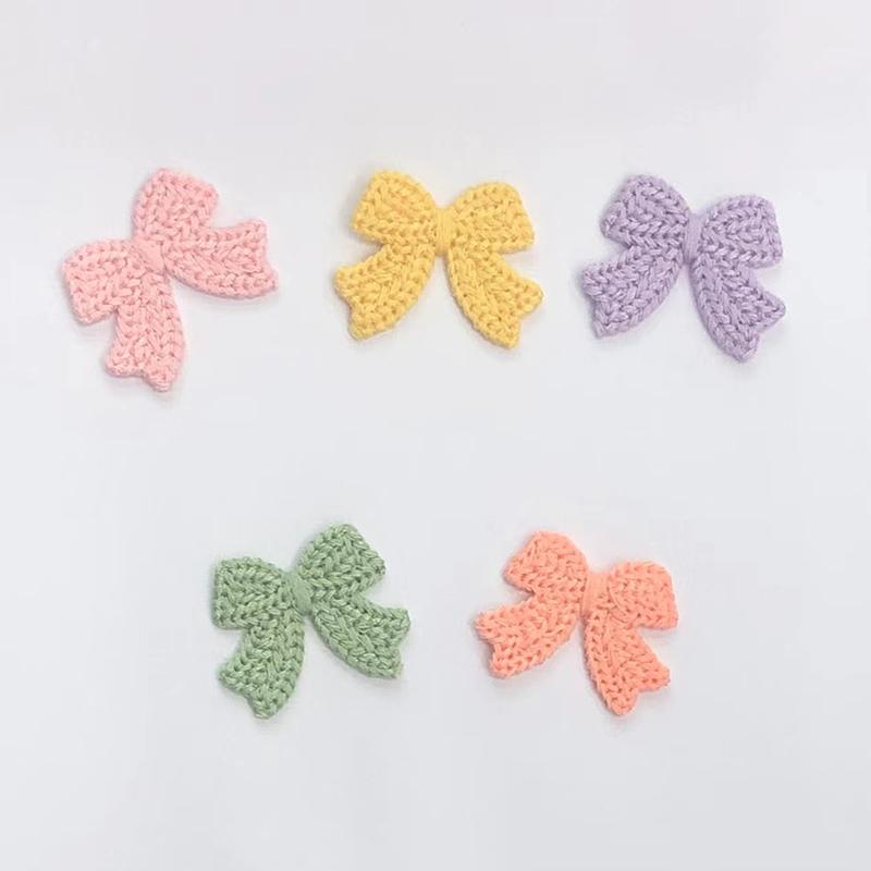 10Pcs 3.6Cm Embroidered Bow Tie Scrapbooking Diy Sewing On Patches Home Decoration Accessories Ornament Supplies