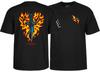 Powell Peralta BONES BRIGADE Tommy Guererro FLAMING DAGGER T-Shirt SCHWARZ
