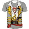 Maglietta Grafica da Uomo Stampa 3D Costume da Pirata Novità Divertente Top Streetwear Oversize a Maniche Corte