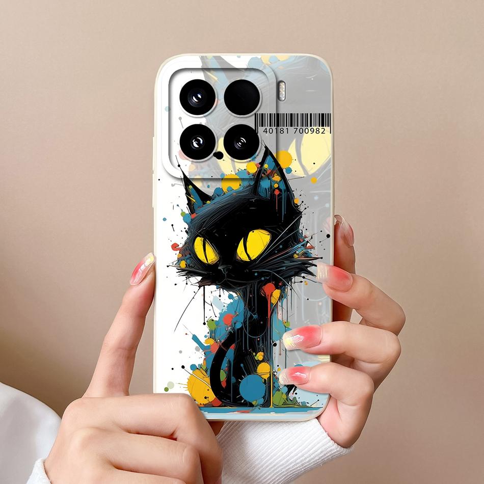 For Xiaomi 15 Pro Case For Xiaomi 14 Pro Phone Cases Various Style Soft Liquid Silicone Mi15 Mi14 Back Cover Anti Drop Bumper