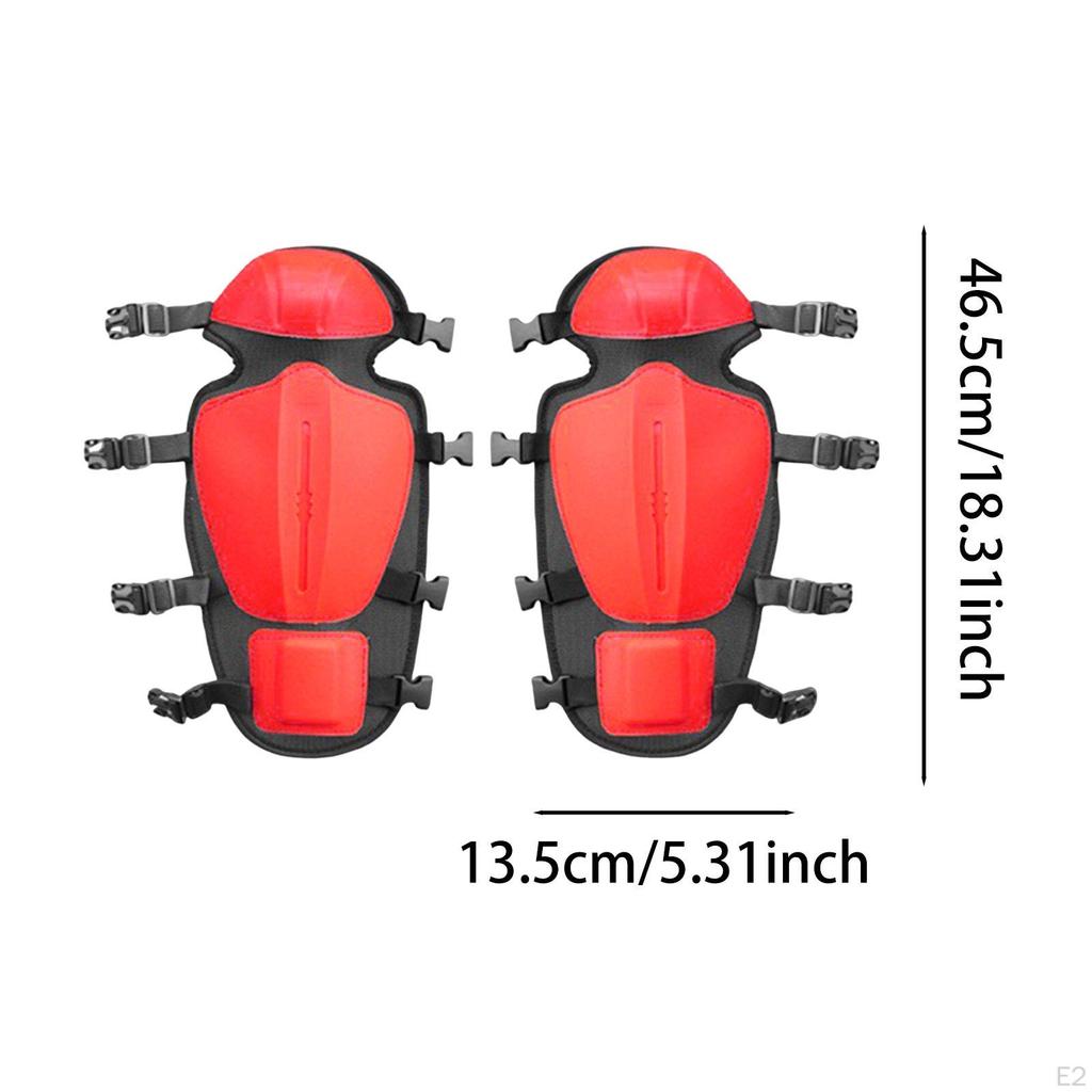 2Pcs Garden Knee Pads Chain Saw Shin Guards Lightweight Reusable Trimmer Gaiters for Brush Cutting